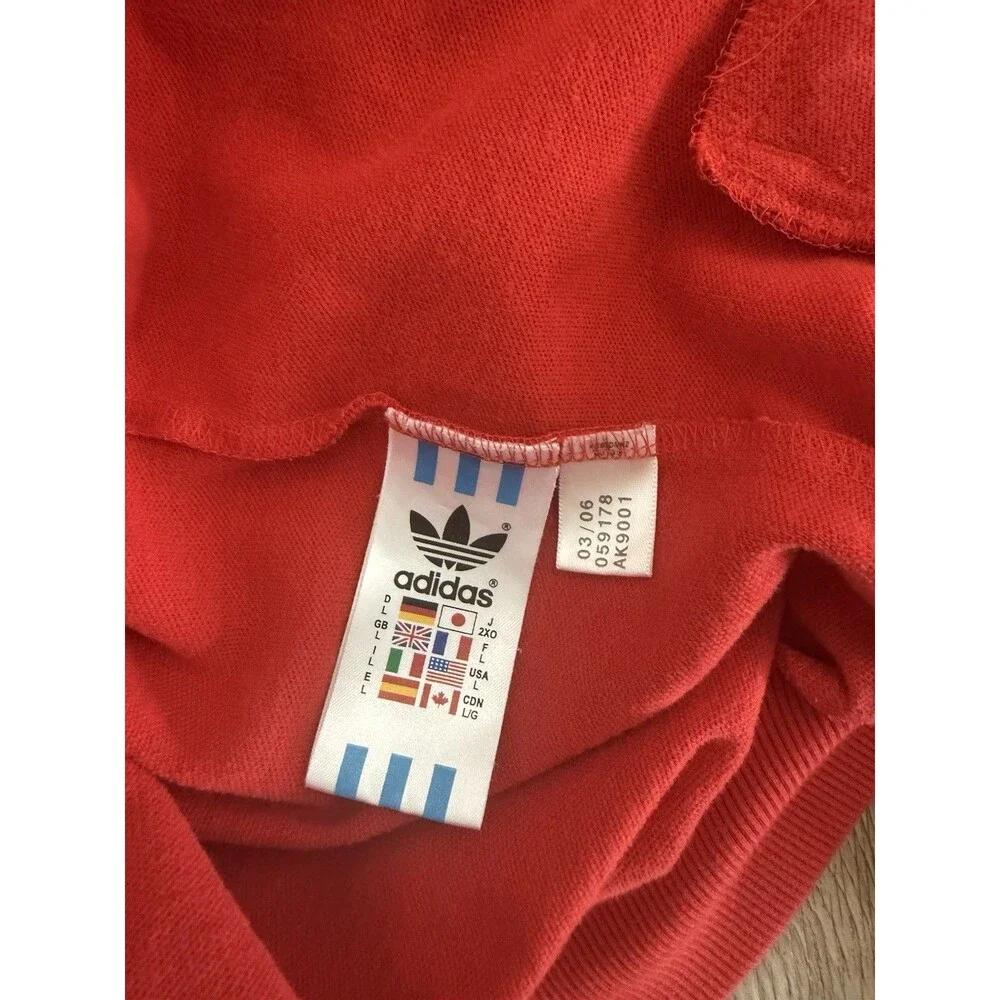 Adidas Originals London Bulldog track jacket Red Men’s Large Y2K Vintage